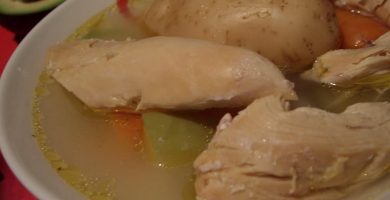 sopa de pollo receta ecuatoriana,