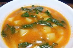sopa de espinacas
