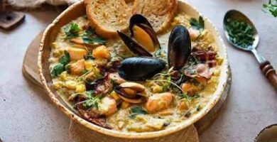 Sopa de Almejas - receta ecuatoriana