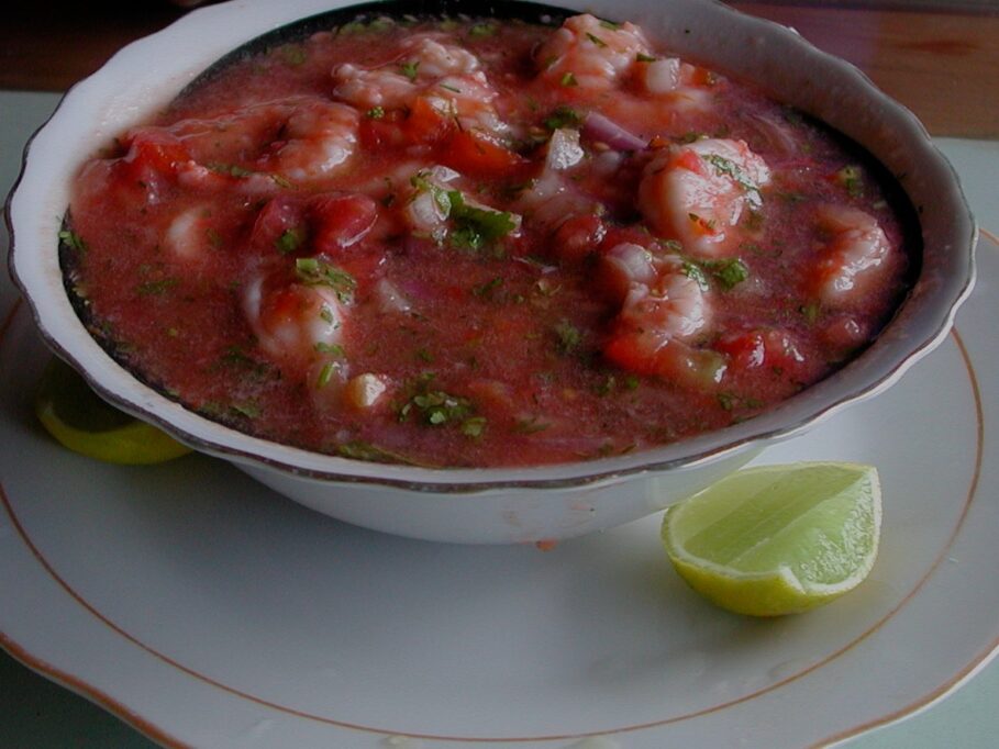 Ceviche de Camarón Ecuatoriano – plato típico ecuatoriano
