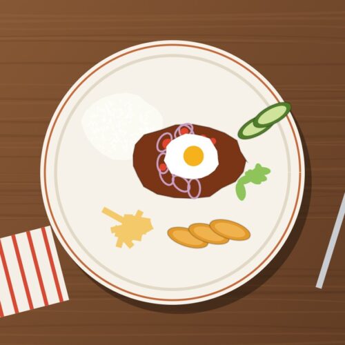 Churrasco ecuatoriano con huevo frito, arroz, papas fritas, maduro y aguacate
